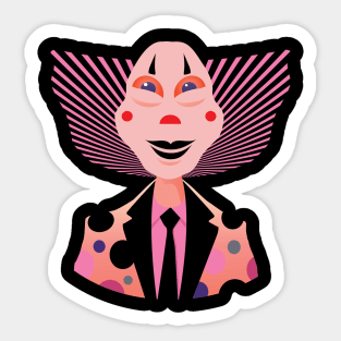 Creepy Cool the Clown Sticker